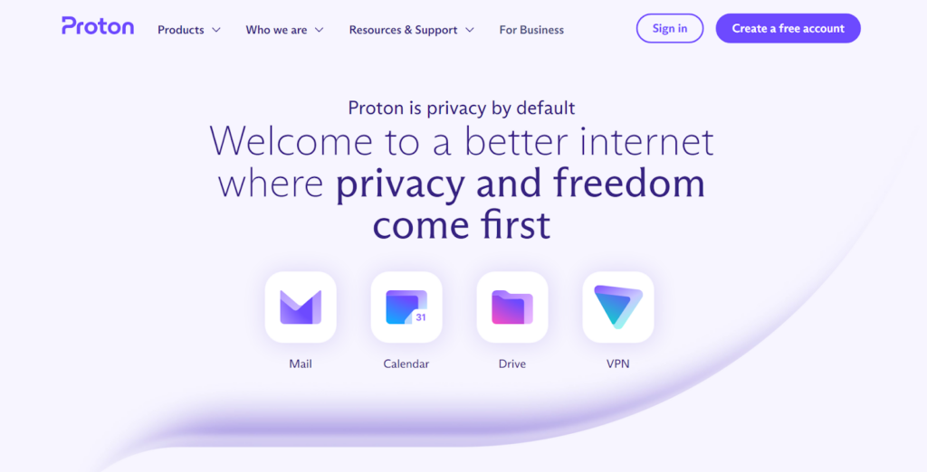 Proton Maili koduleht