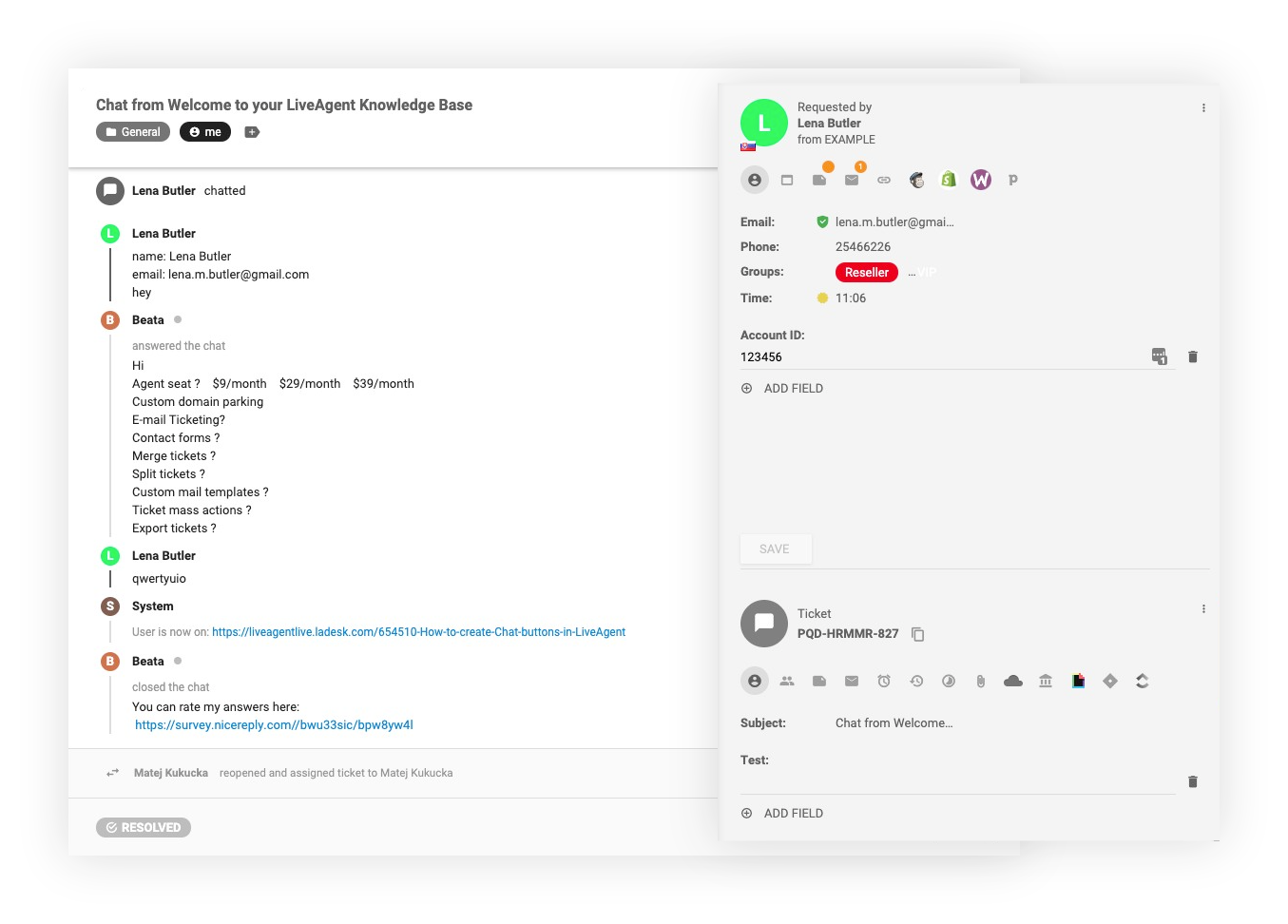 CRM-LiveAgent