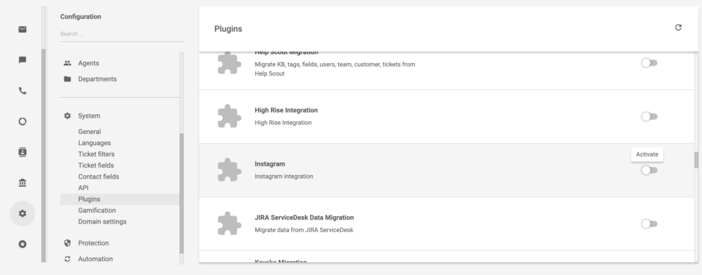 Instagrami pistikprogramm LiveAgentis